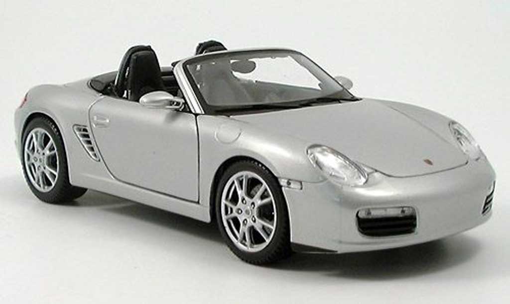 Porsche Boxster 1/18 Maisto (987) grigio clair metallized 2005 modellino in miniatura
