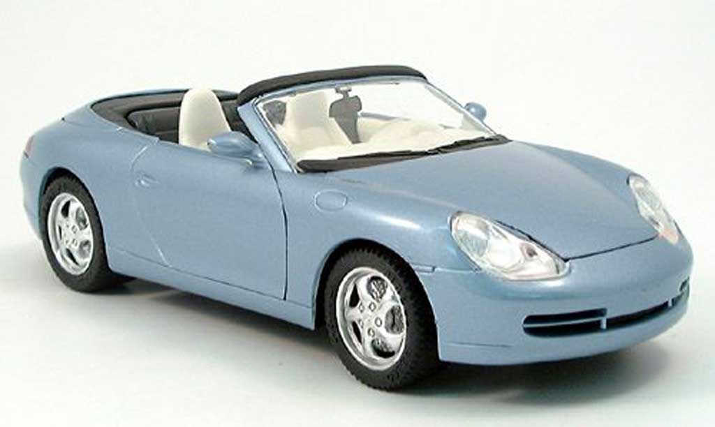 Porsche 996 Cabriolet 1/18 Solido Cabriolet blu metallized 1998 modellino in miniatura