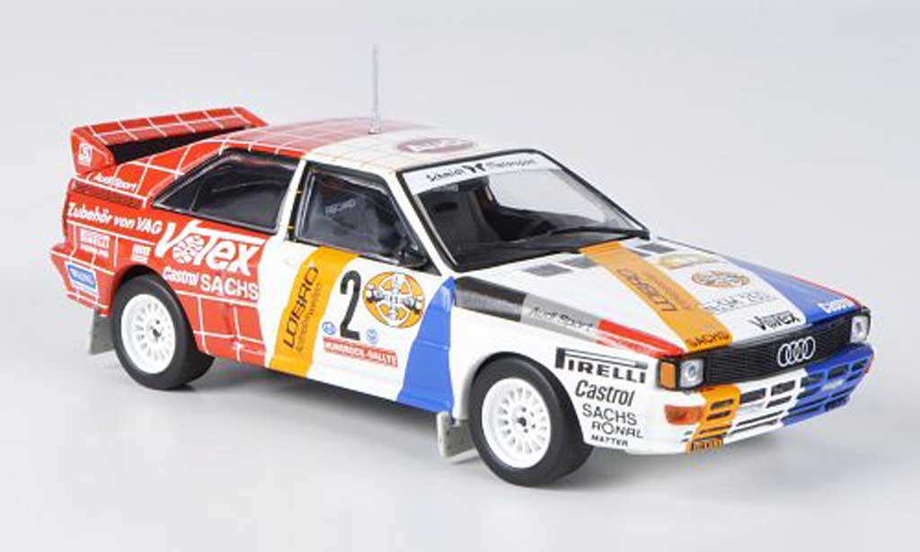 Audi Quattro 1/43 Minichamps No.2 Lobro/Votex Demuth/Lux Hunsuck Rally 1984 modellino in miniatura