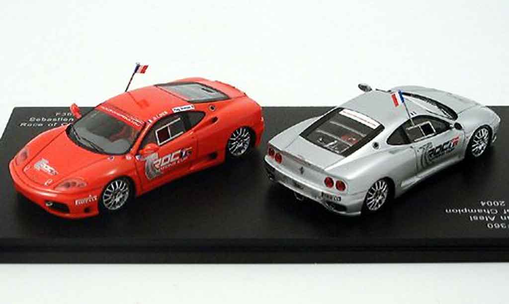 Ferrari 360 Modena 1/43 Red Line Modena set loeb alesi 2004 modellino in miniatura
