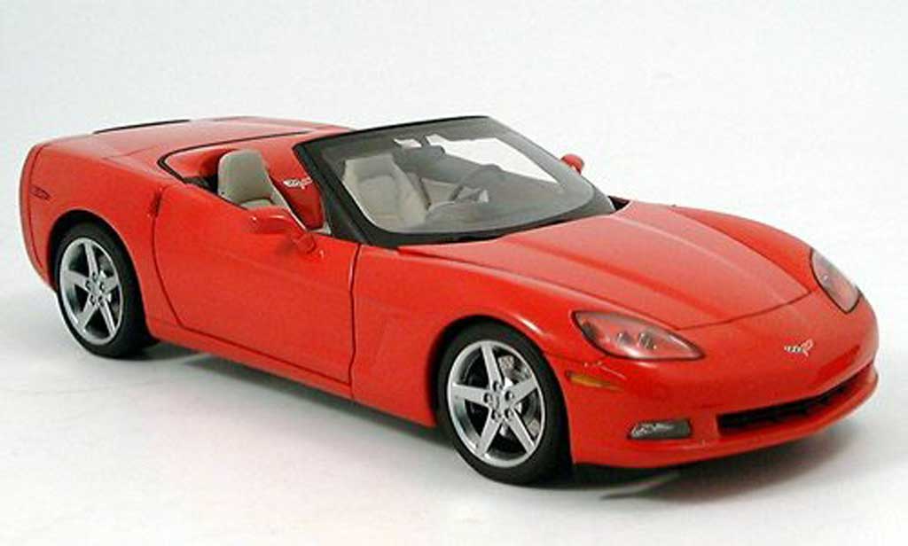 Chevrolet Corvette C6 1/18 Autoart C6 convertibile (c6) rosso modellino in miniatura