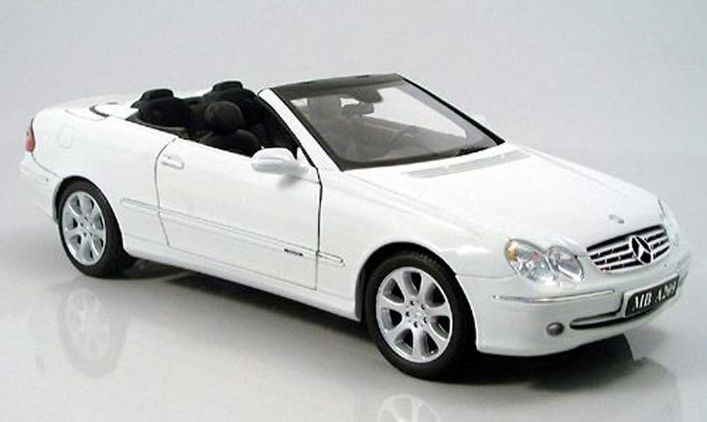 Mercedes Classe CL cabriolet 1/18 Kyosho K cabriolet bianco 2003 modellino in miniatura