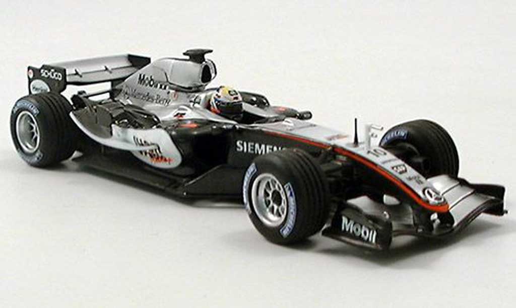Mercedes F1 2005 1/43 Minichamps 2005 McLaren MP4/20 J.P.Montoya modellino in miniatura