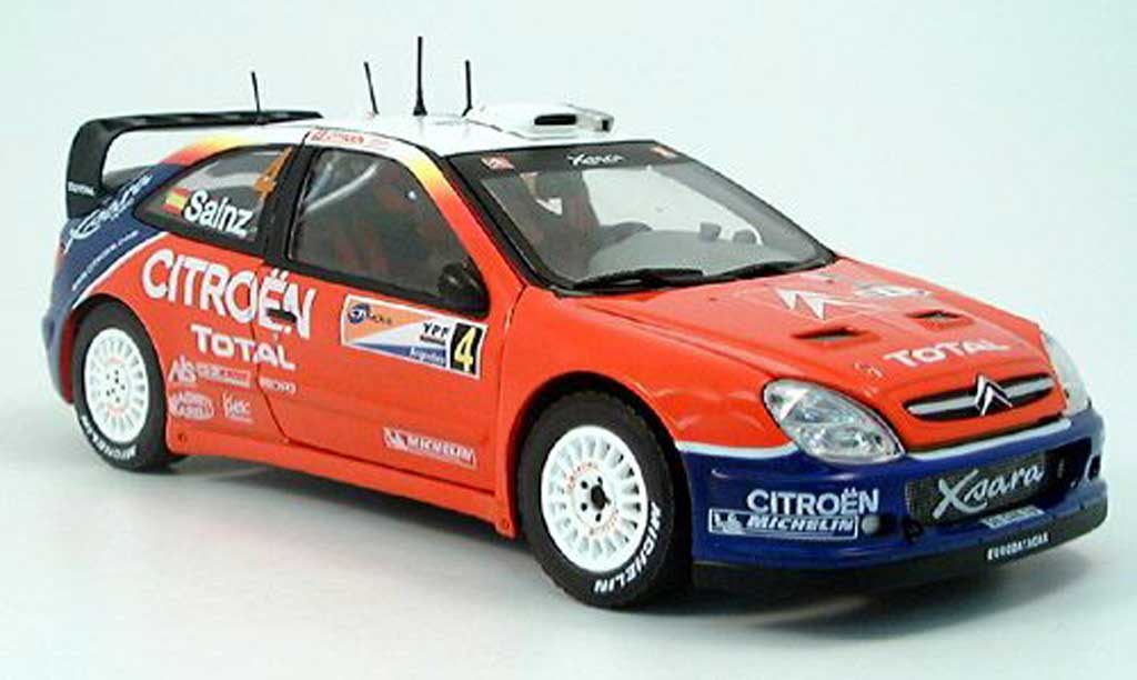 Citroen Xsara WRC 2004 1/18 Sun Star WRC 2004 no.4 c.sainz rallye argentine modellino in miniatura