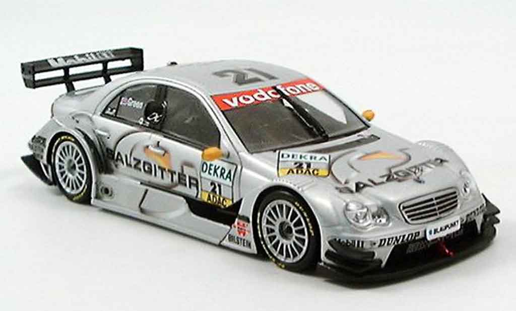 Mercedes Classe C 1/43 Minichamps Salzgitter Green DTM 2005 modellino in miniatura