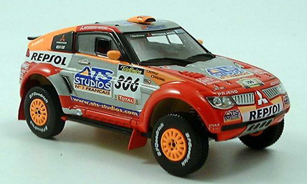 Mitsubishi Pajero 1/43 Norev Rallye 2005 modellino in miniatura