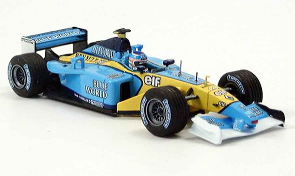 Renault F1 1/43 Eagle team rs 202 no.14 j.trulli blue world modellino in miniatura