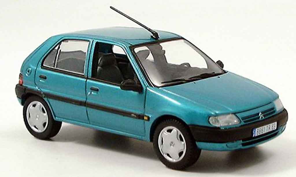Citroen Saxo 1/43 Norev grun 5 turer 1996 modellino in miniatura