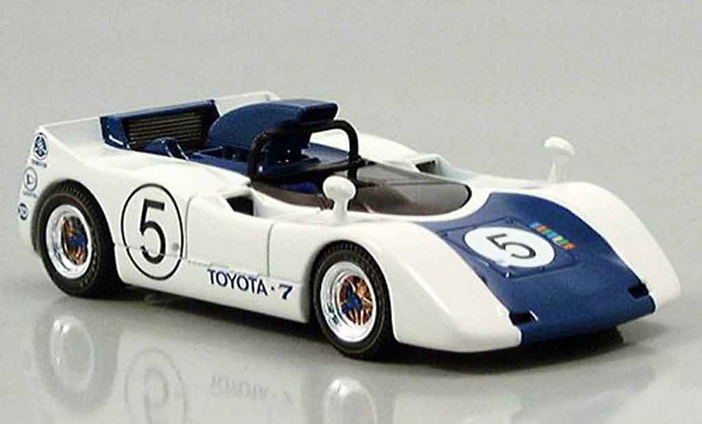 Toyota 7 GP 1/43 Ebbro japan no. 5 bianco blu 1969 modellino in miniatura