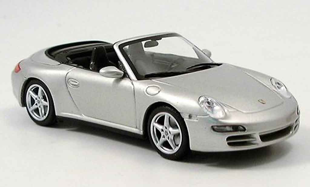 Porsche 997 4S 1/43 Minichamps Cabriolet Carrera 4S grigio metallisee 2005 modellino in miniatura