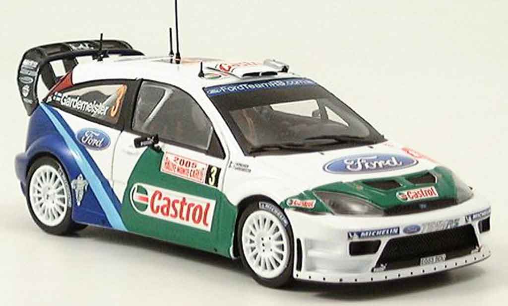 Ford Focus RS WRC 1/43 Minichamps RS WRC MonteCarlo Gardemeister Honkanen 2005 modellino in miniatura