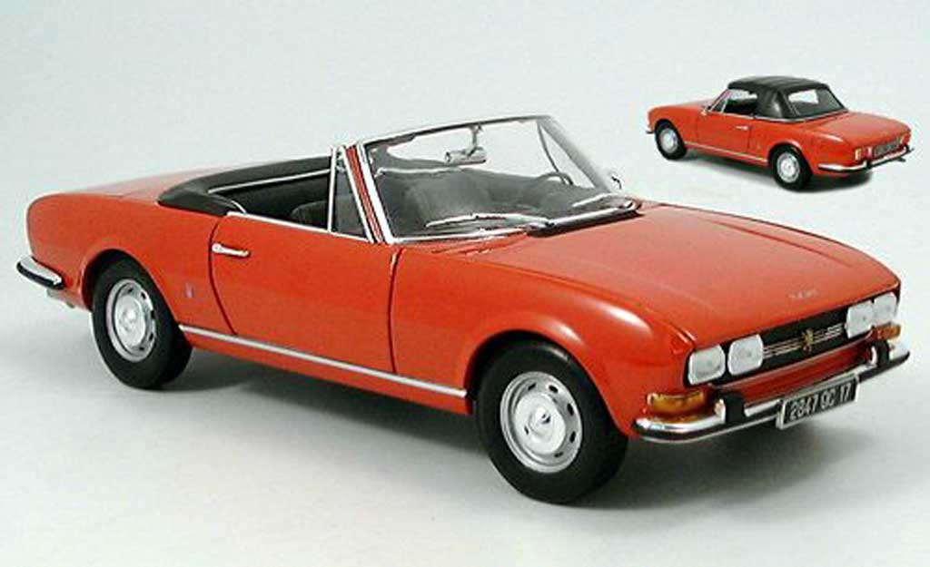 Peugeot 504 Cabriolet 1/18 Norev Cabriolet rosso 1971 modellino in miniatura
