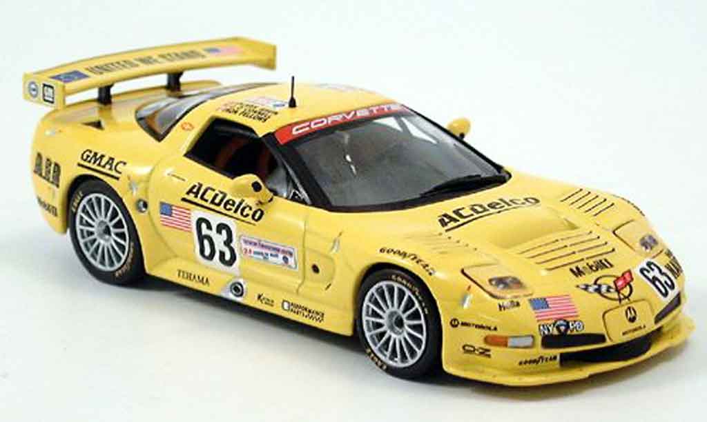 Chevrolet Corvette C5 1/43 IXO C5 R No.63 24h Le Mans 2002 modellino in miniatura