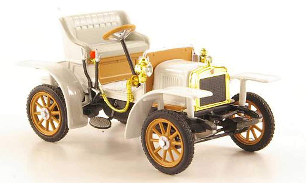 Laurin Klement Voiturette 1/43 Abrex Laurin-Klement bianco modellino in miniatura