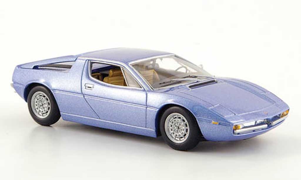 Maserati Merak 1/43 Minichamps grigio blu 1974 modellino in miniatura
