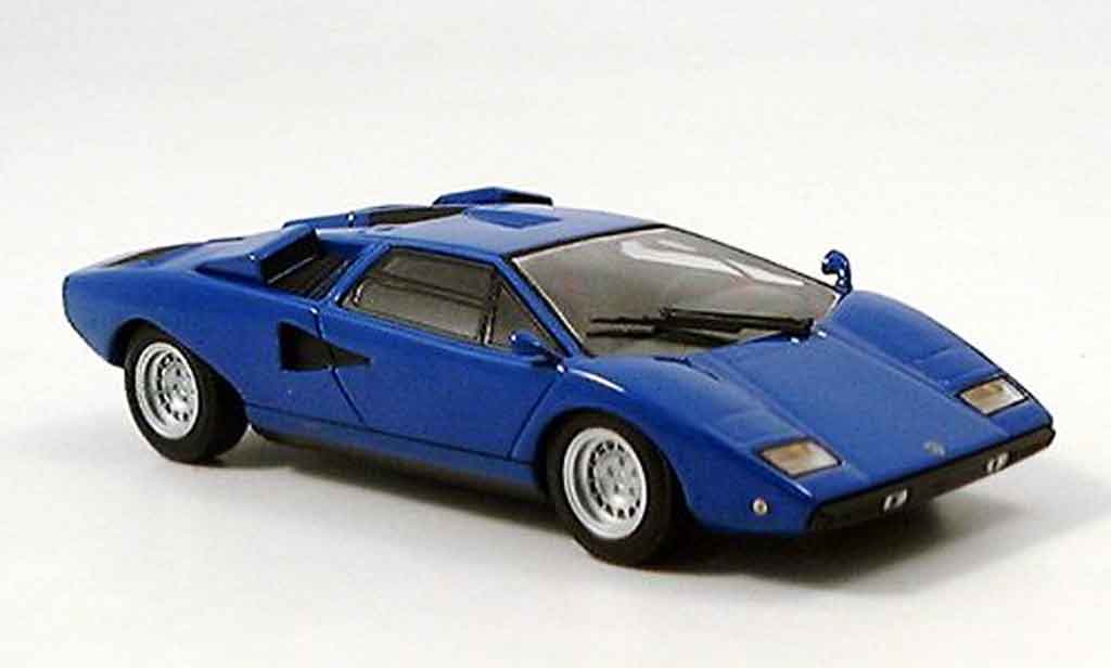 Lamborghini Countach LP 400 1/43 Minichamps LP 400 blu 1974 modellino in miniatura