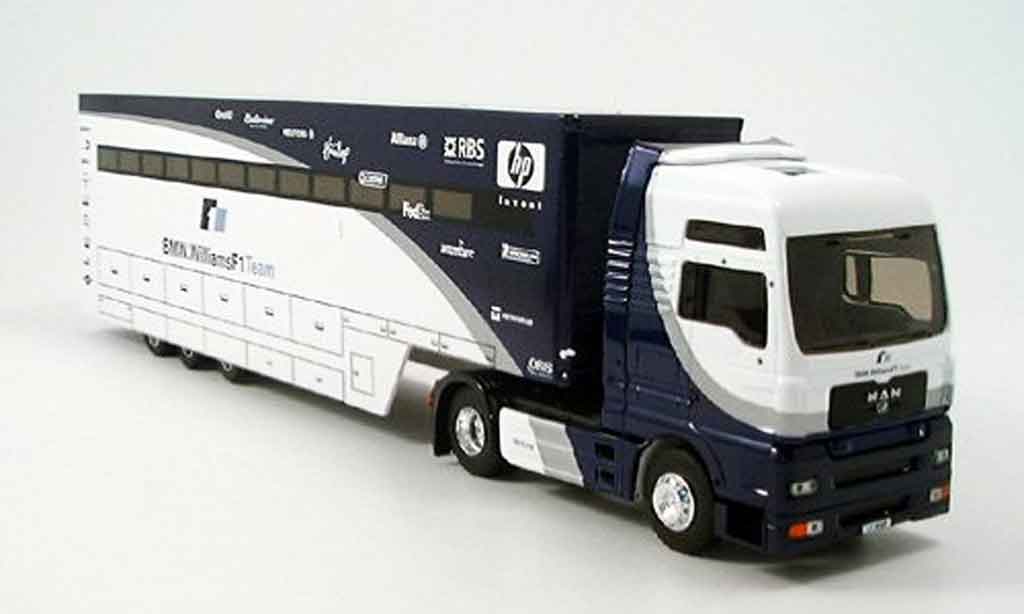 Bmw F1 2005 1/43 Eligor 2005 MAN TG XXL Williams Truck modellino in miniatura