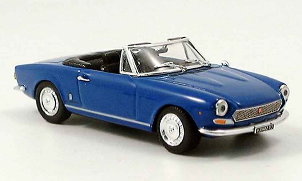 Fiat 124 1/43 Vitesse BS1 Spider blu offen modellino in miniatura
