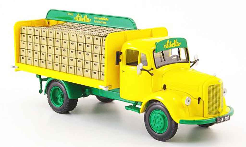 Mercedes L3500 1/43 Minichamps Getrankepritsche Libella 1956 modellino in miniatura