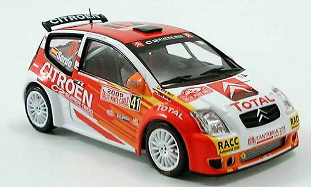 Citroen C2 S1600 1/43 IXO S1600 no.41 rallye monte carlo 2005 modellino in miniatura