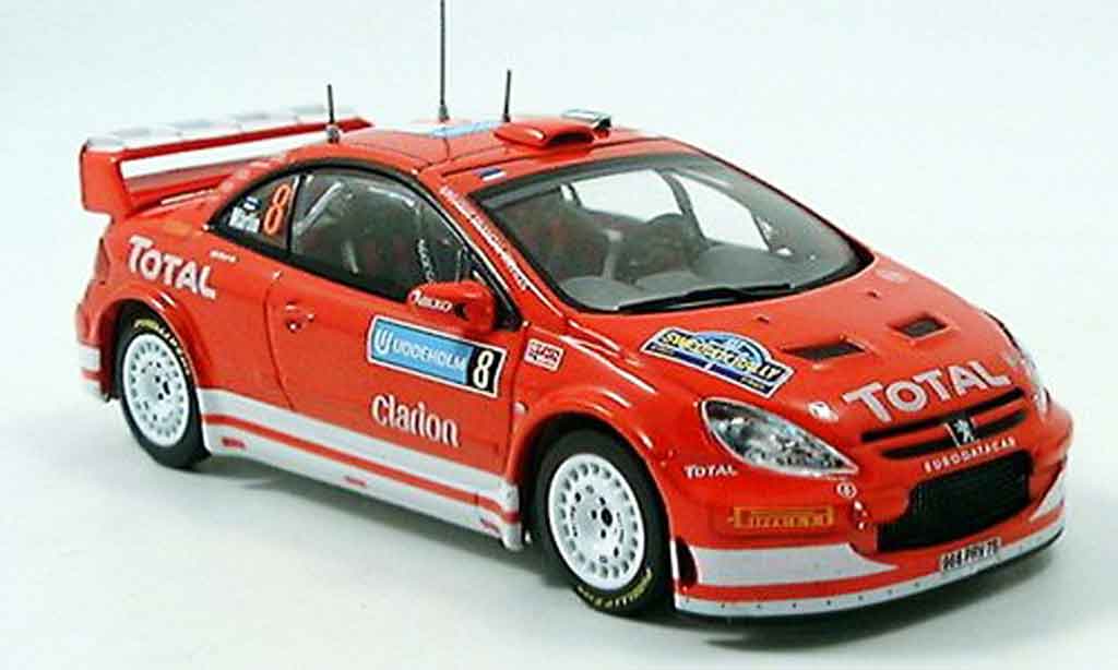 Peugeot 307 WRC 1/43 IXO WRC no.8 martin park rallye schweden 2005 modellino in miniatura