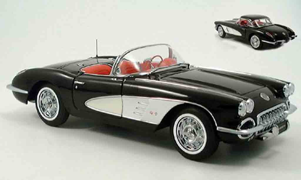 Chevrolet Corvette C1 1/18 Autoart C1 nero 1959 modellino in miniatura