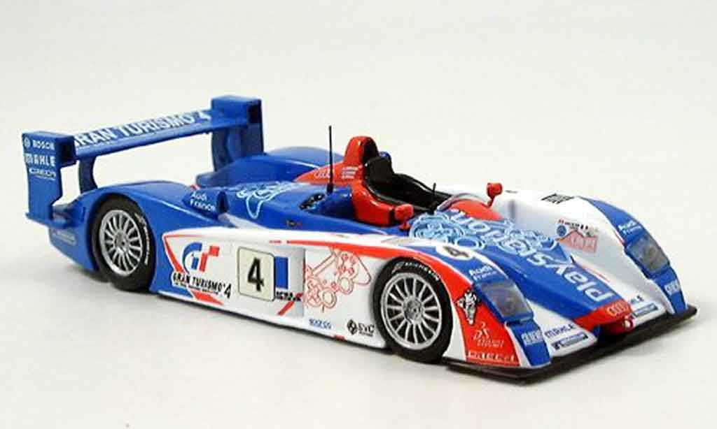 Audi R8 2005 1/43 IXO 2005 No.4 4er Le Mans modellino in miniatura