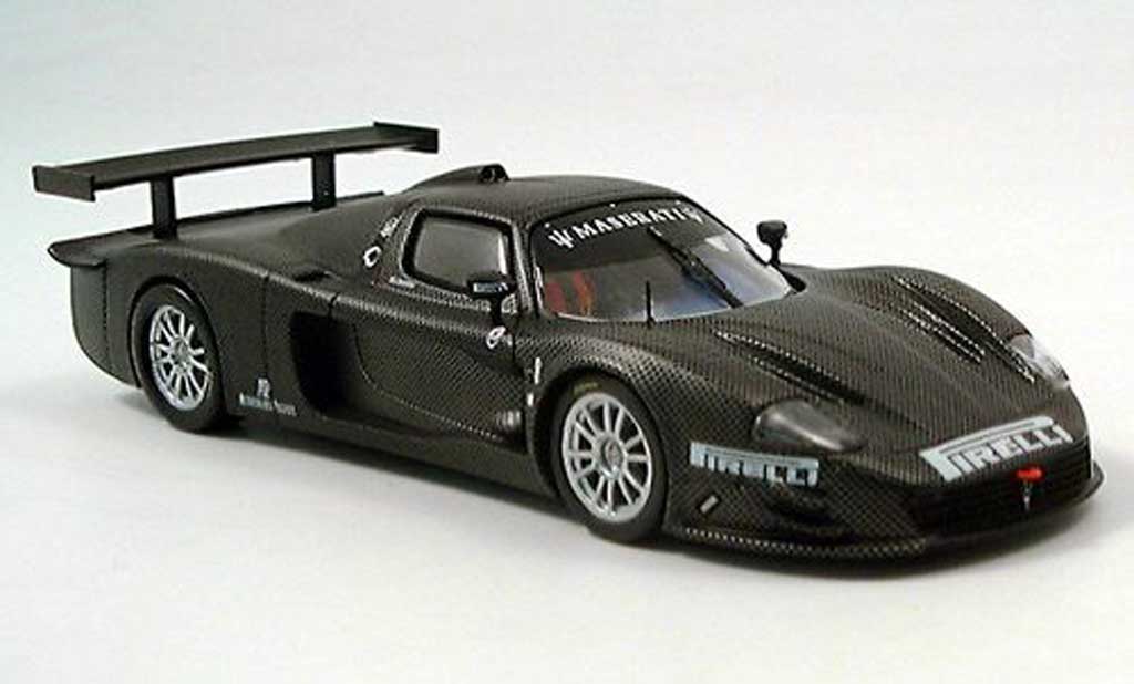 Maserati MC12 1/43 IXO Renn-Test Fiorano nero 2004 modellino in miniatura