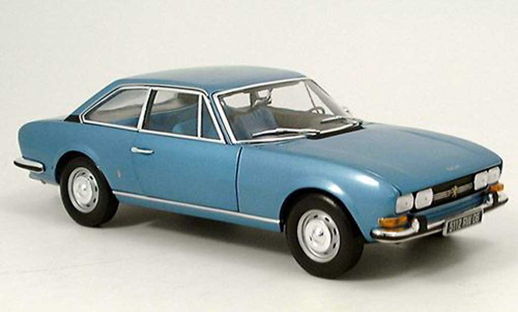 Peugeot 504 coupe 1/18 Norev coupe blu 1971 modellino in miniatura