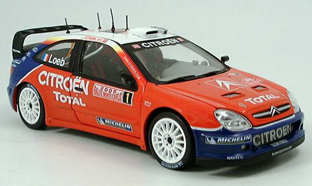 Citroen Xsara WRC 2005 1/18 Sun Star WRC 2005 no.1 total sieger rallye monte carlo modellino in miniatura