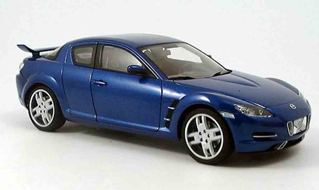 Mazda RX8 1/18 Autoart x-men filmauto blu modellino in miniatura