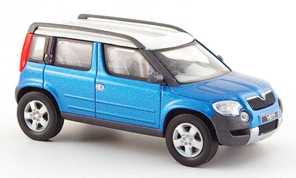 Skoda Yeti 1/43 Abrex blu 2005 modellino in miniatura