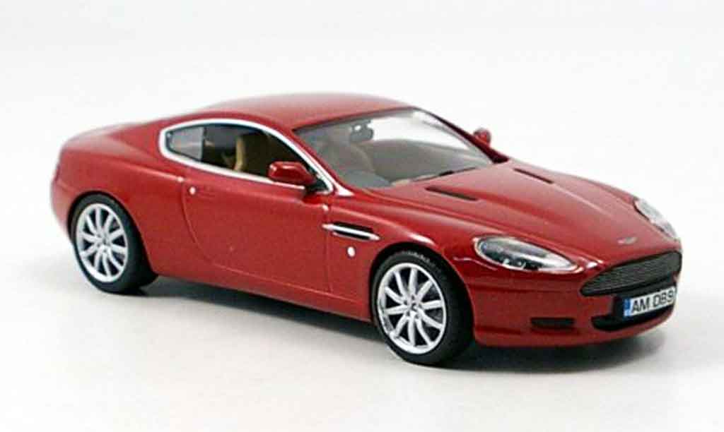 Aston Martin DB9 1/43 Minichamps rosso 2003 modellino in miniatura