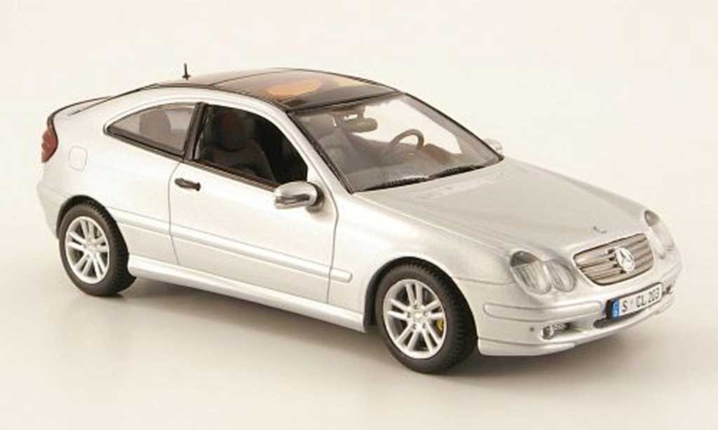 Mercedes Classe C 1/43 Minichamps Sport Coupe (CL203) grigio 2000 modellino in miniatura