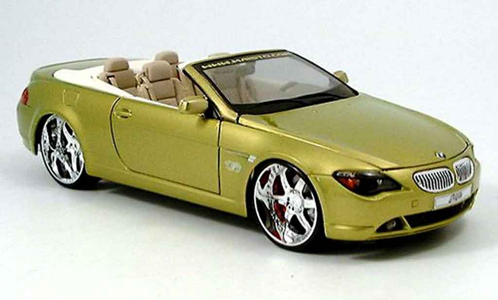 Bmw 645 E64 1/18 Maisto E64 ci cabriolet playerz or modellino in miniatura