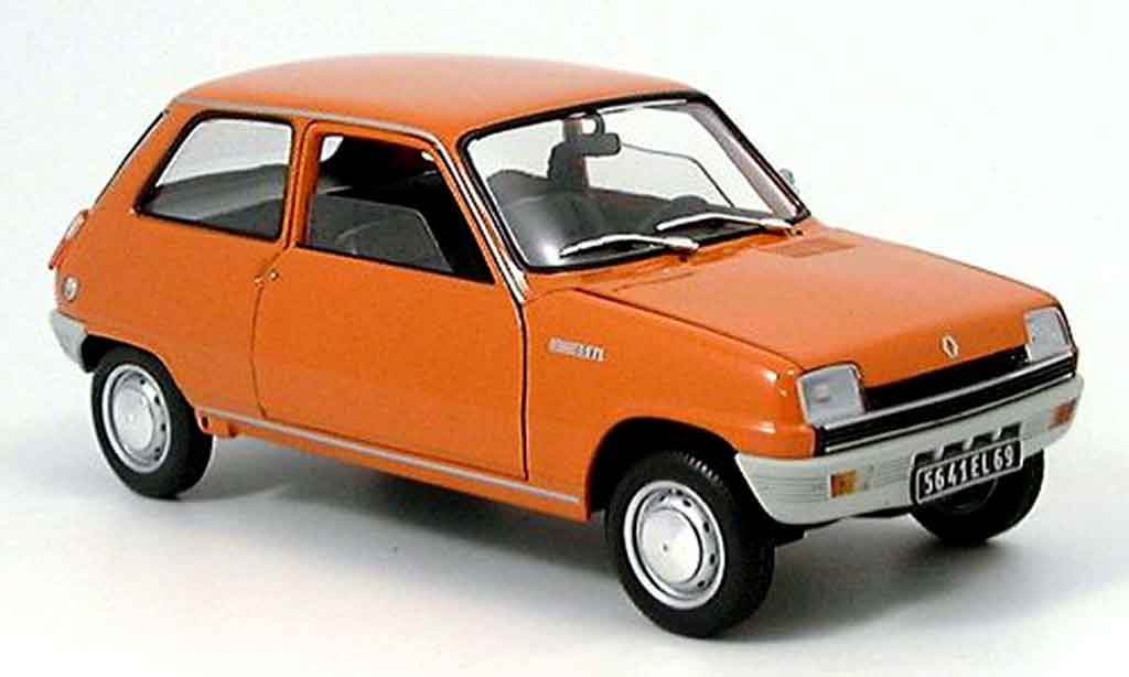 Renault 5 TL 1/18 Solido TL orange 1972 modellino in miniatura