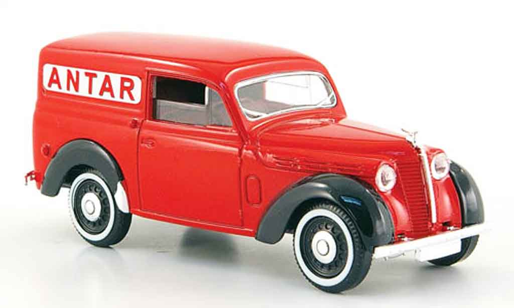 Renault Juvaquatre 1/43 Solido lieferwagen antar rosso 1952 modellino in miniatura