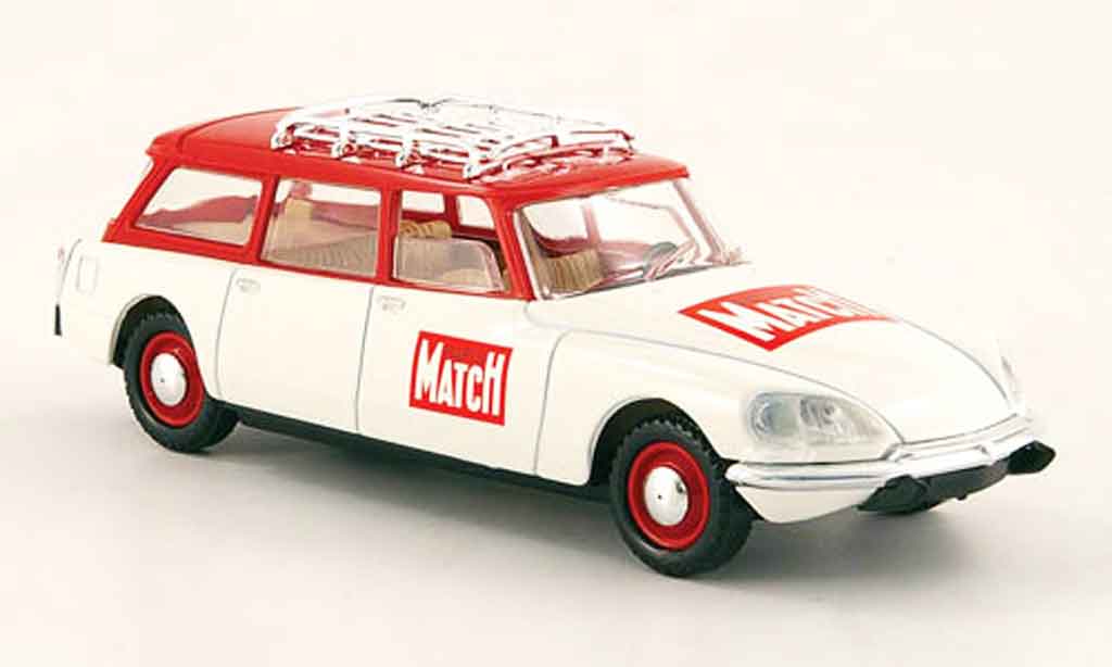 Citroen DS 1/43 Solido break paris match rosso bianco modellino in miniatura