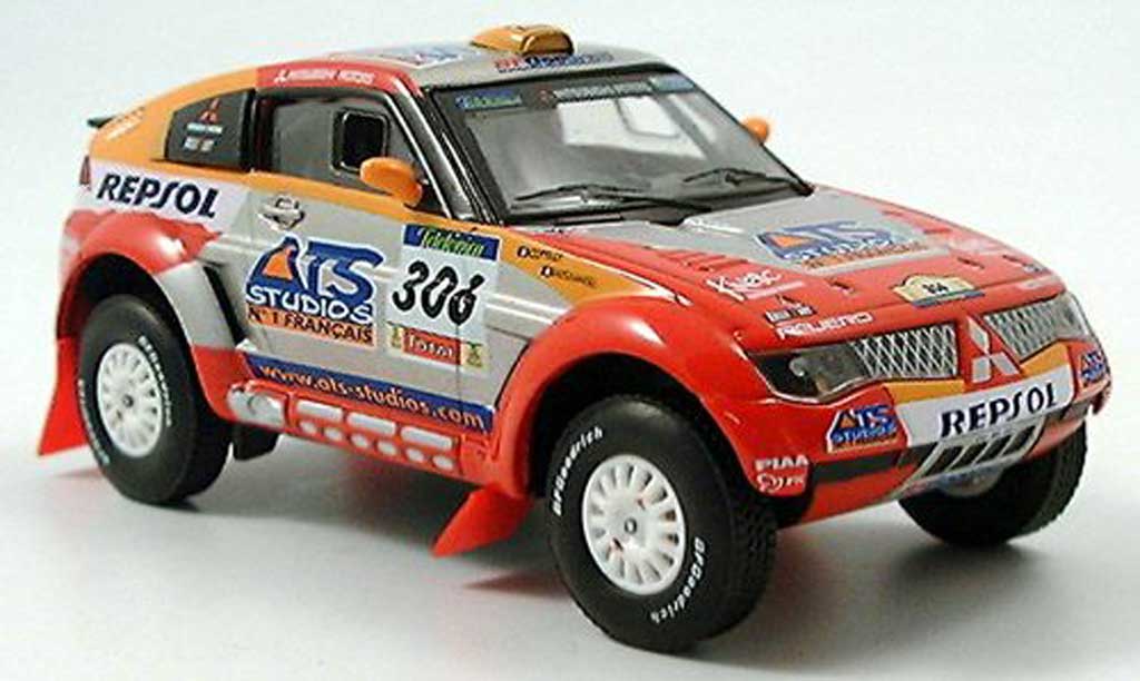 Mitsubishi Pajero 1/43 Solido Evolution No.306 Repsol Peterhansel / Cottret Rally Dakar 2005 modellino in miniatura