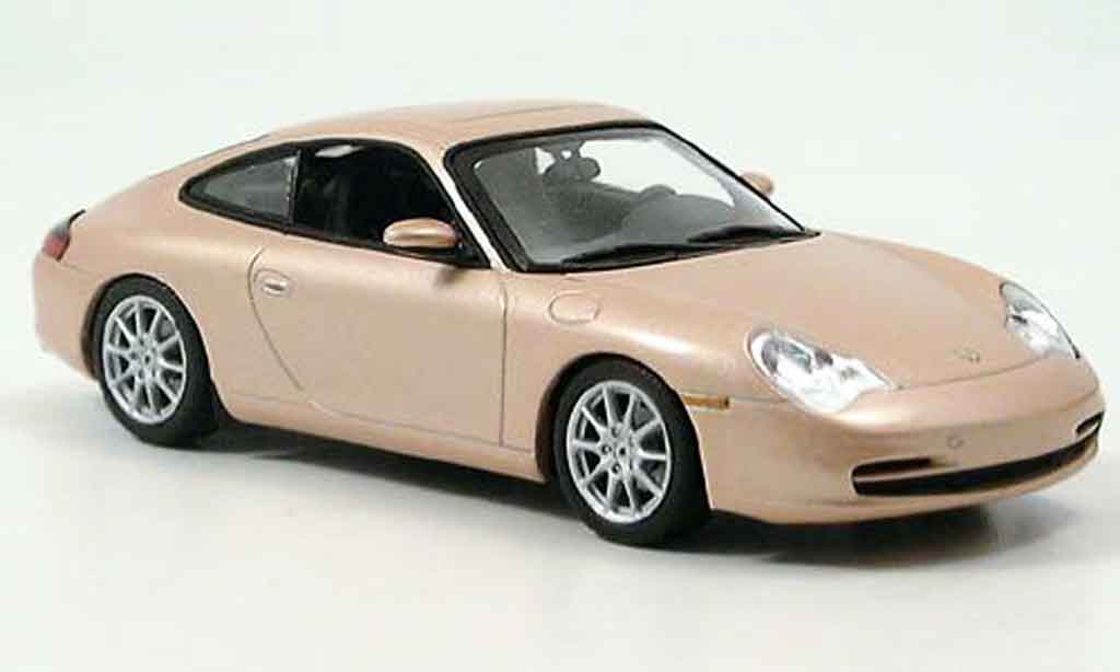 Porsche 996 Carrera 1/43 Minichamps Carrera grigio metallisee beige 2001 modellino in miniatura