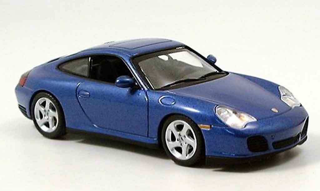 Porsche 996 4S 1/43 Minichamps Carrera 4S blu 2001 modellino in miniatura