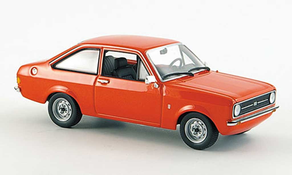 Ford Escort MK2 1/43 Minichamps MK2 II rosso 1975 modellino in miniatura