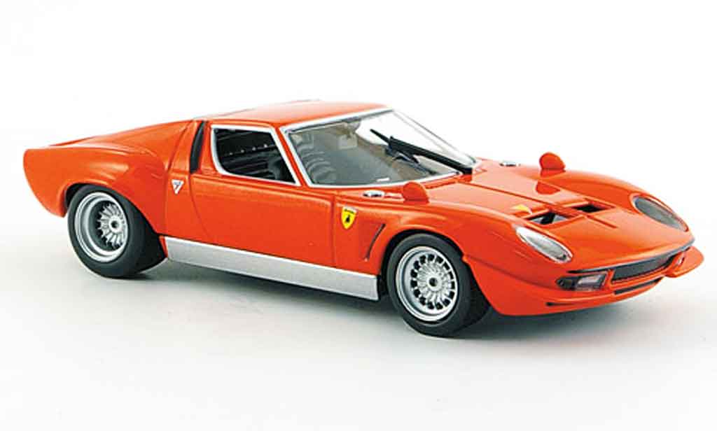 Lamborghini Miura Jota 1/43 Minichamps Jota rosso 1970 modellino in miniatura