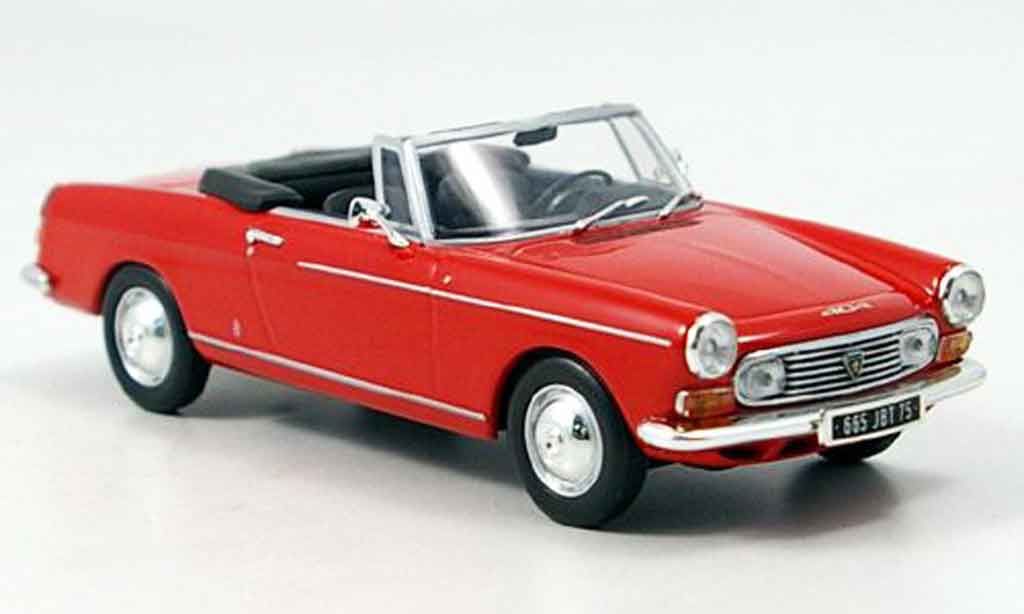 Peugeot 404 Cabriolet 1/43 Minichamps Cabriolet rosso 1962 modellino in miniatura