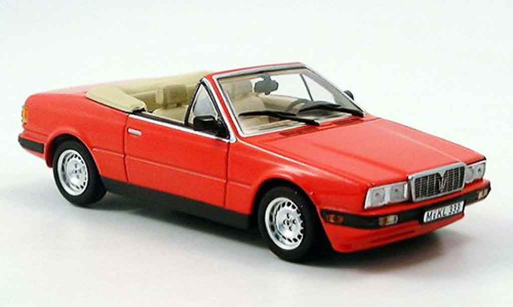Maserati Biturbo 1/43 Minichamps spyder rosso 1986 modellino in miniatura