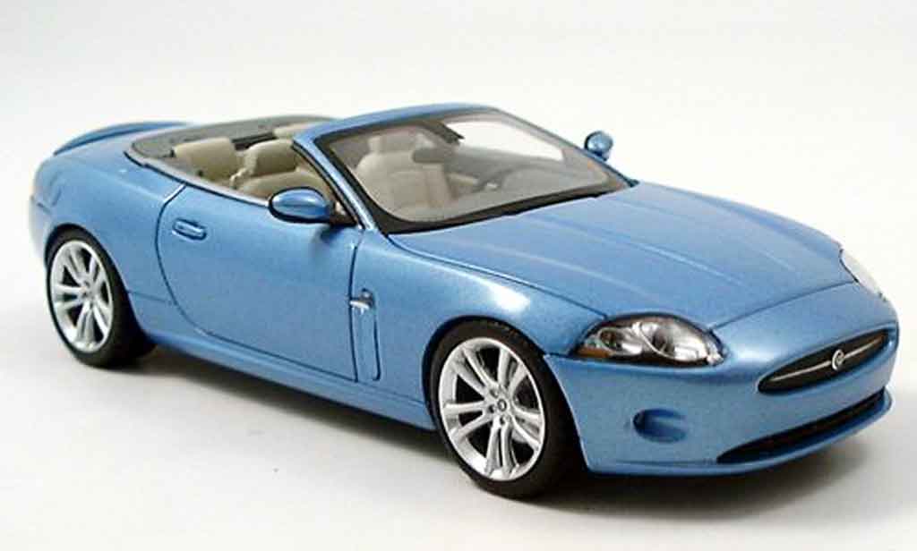 Jaguar XK Cabriolet 1/43 Minichamps Cabriolet blu 2005 modellino in miniatura