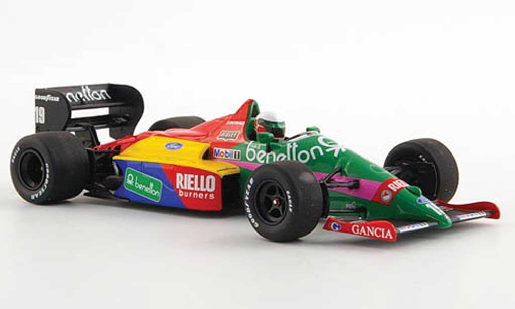 Ford F1 1987 1/43 Minichamps 1987 Benetton B187 No.19 T.Fabi -Saison modellino in miniatura