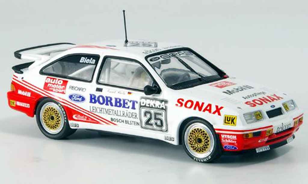 Ford Sierra Cosworth RS 1/43 Minichamps Cosworth RS Sonax Biela DTM 1989 modellino in miniatura