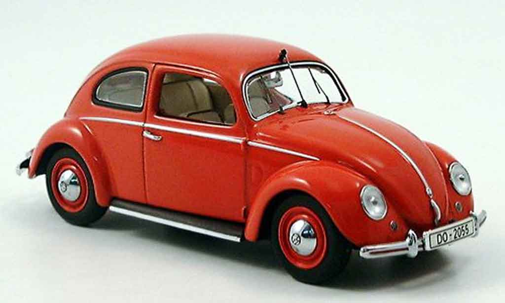 Volkswagen Coccinelle 1/43 Minichamps 1200export pompier dortmund modellino in miniatura