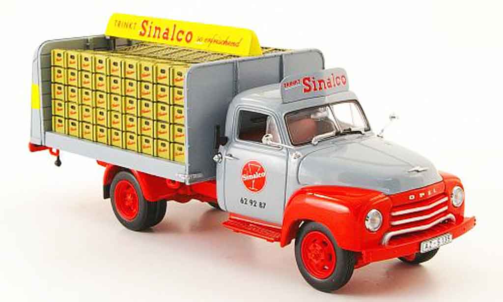 Opel Blitz 1/43 Minichamps 175t getrankepritsche sinalco modellino in miniatura